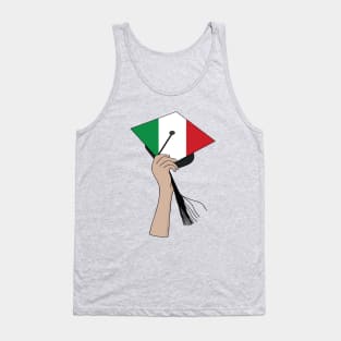 Holding the Square Academic Cap Italy Tank Top